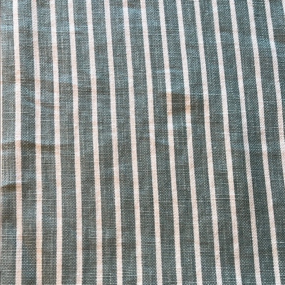 Striped Green and Cream Fabric - Picture 4 of 6